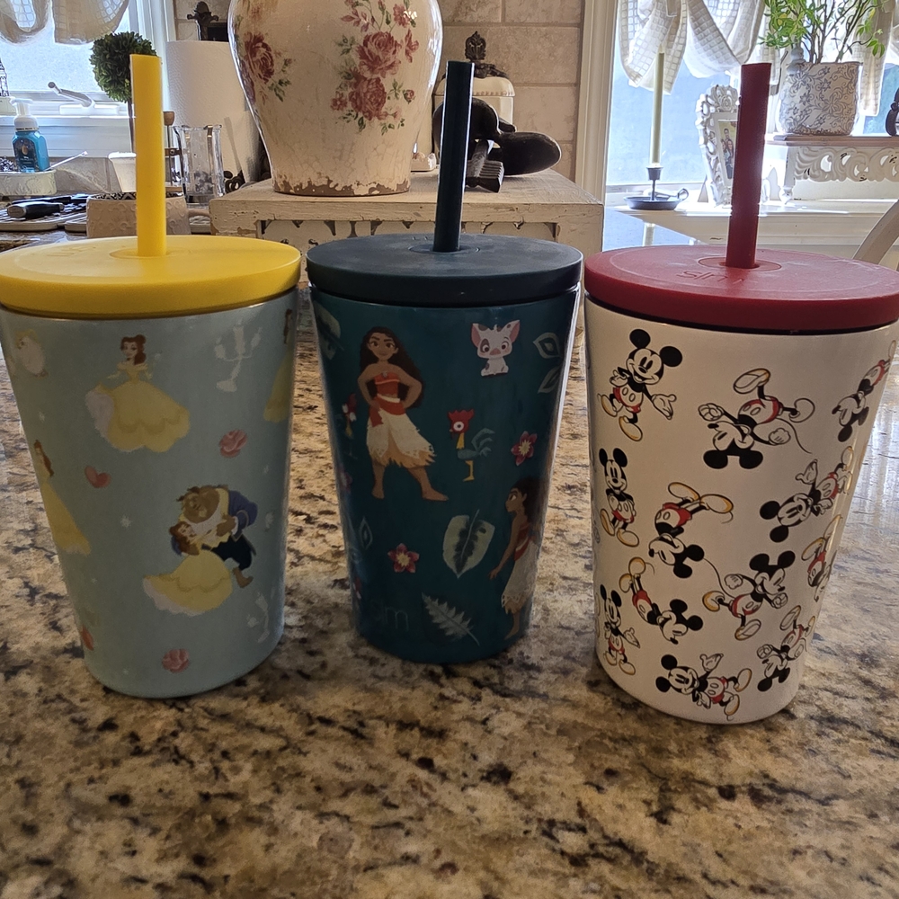Set of Three Disney Character Tumblers 12oz